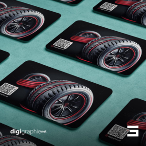 چاپ کارت ویزیت فروشگاه لاستیک ماشین