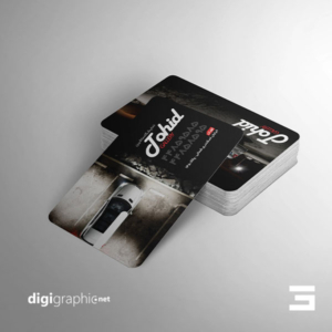 چاپ کارت ویزیت مشکی نمایشگاه ماشین